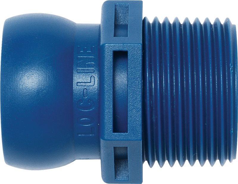Hrdlo so závitom LOC-LINE 3/4"- závit BSPT 3/4"